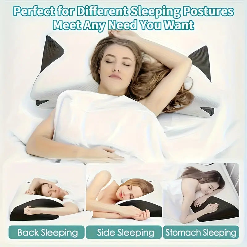 Luxury Ergonomic Pillow for Sleeping, Soft Yet Supportive Neck & Shoulder Comfort