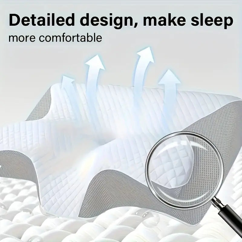 Luxury Ergonomic Pillow for Sleeping, Soft Yet Supportive Neck & Shoulder Comfort