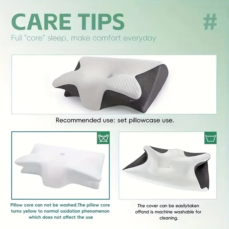 Luxury Ergonomic Pillow for Sleeping, Soft Yet Supportive Neck & Shoulder Comfort