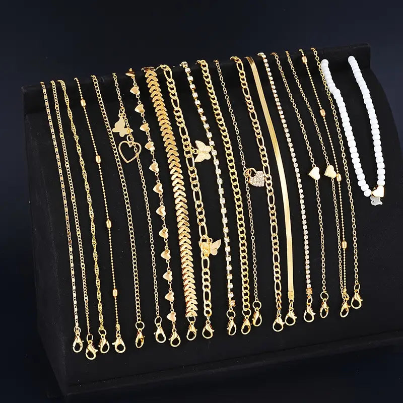 Stylish Anklet Set Qatar | Women's Unique Ankle Jewelry