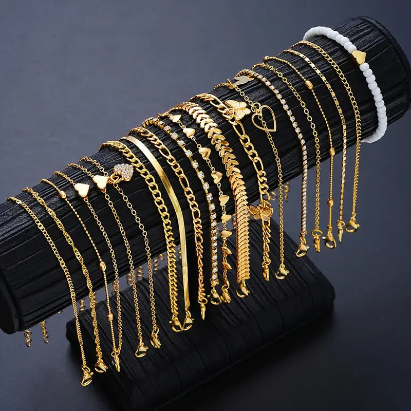 Stylish Anklet Set Qatar | Women's Unique Ankle Jewelry