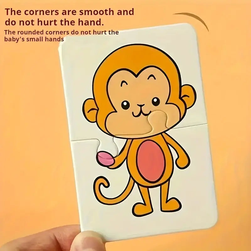 Baby learning cards – Animal & fruit matching toddler cards