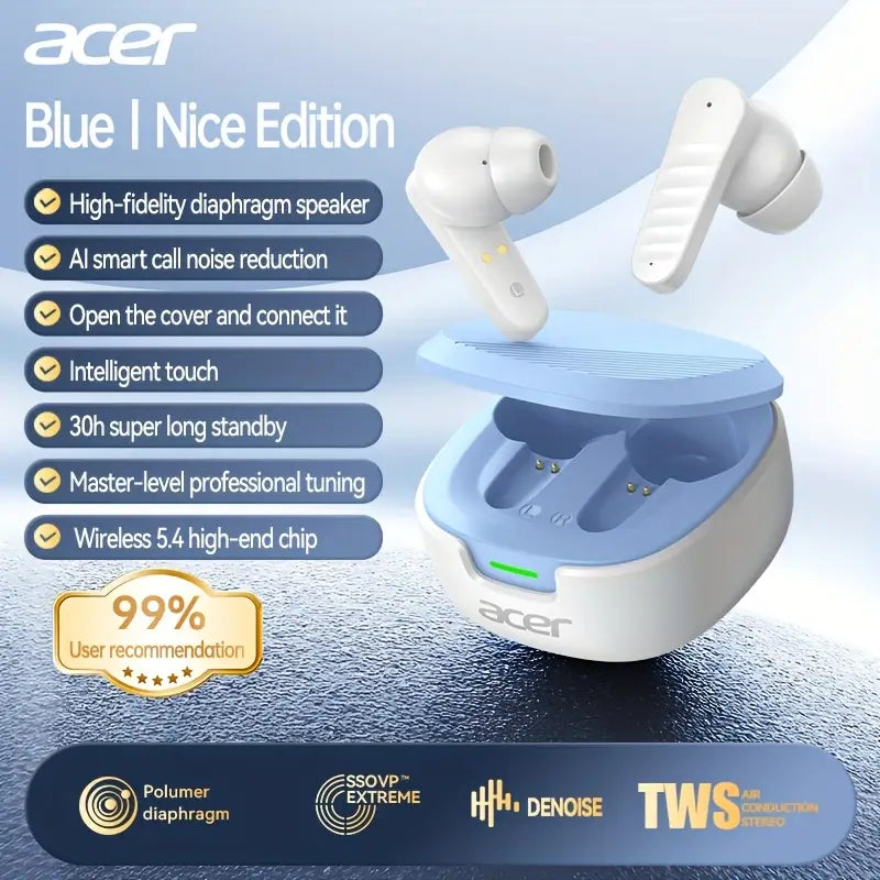 Acer Wireless Earbuds  OHR503 | Noise Cancelling Wireless Earbuds