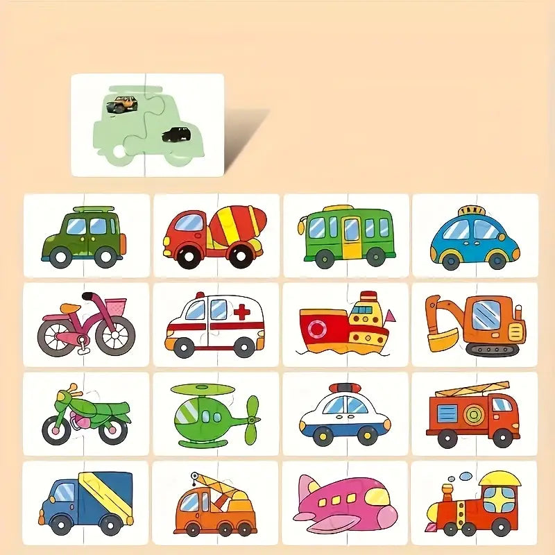 Baby learning cards – Animal & fruit matching toddler cards