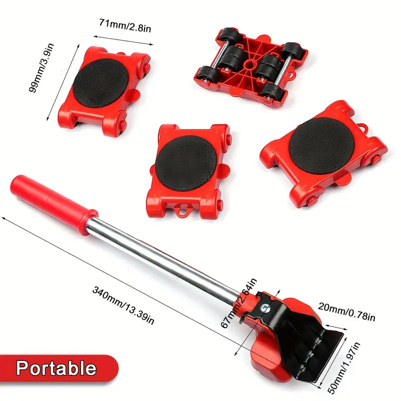 Heavy Duty Furniture Moving Roller - Furniture Lifter Sliders Set