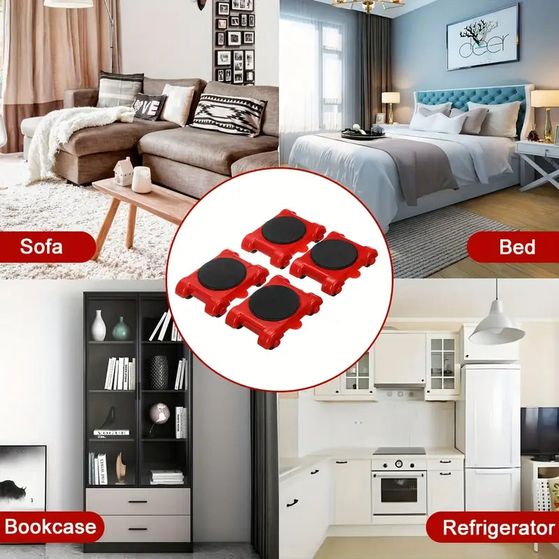 Heavy Duty Furniture Moving Roller - Furniture Lifter Sliders Set