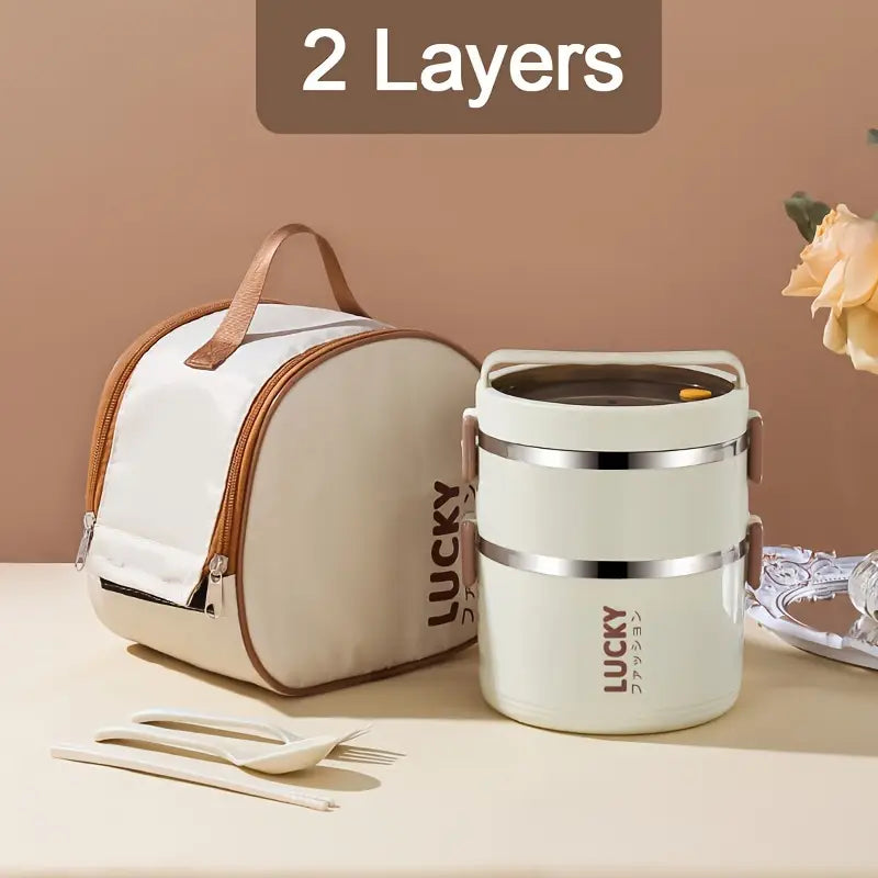 Insulated Lunch Box and Bag Set for Kids & Adults