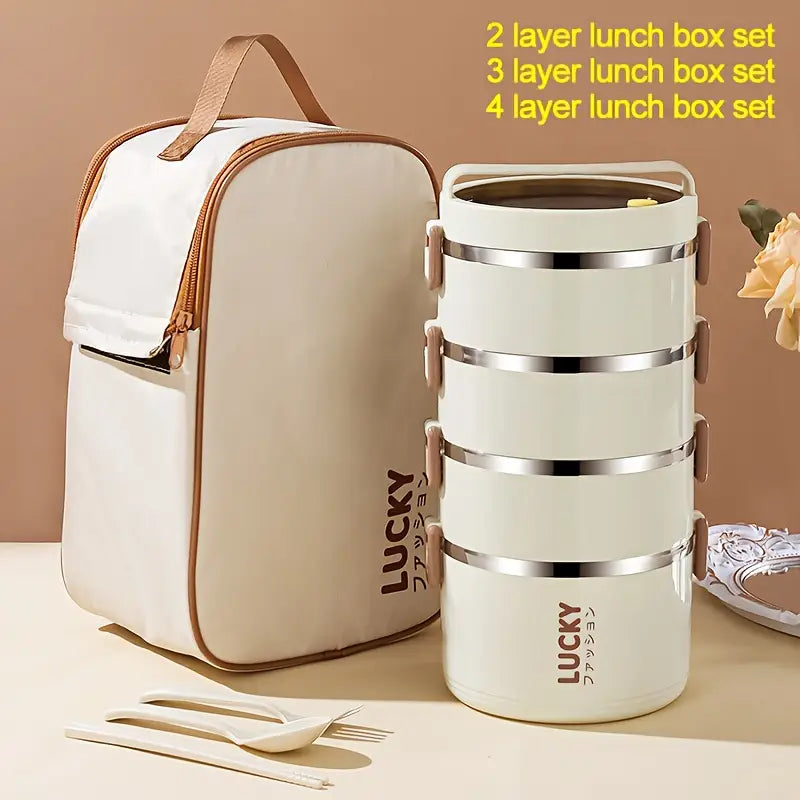 Insulated Lunch Box and Bag Set for Kids & Adults