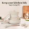 Nonstick Kitchen Cookware Set with Removable Handle