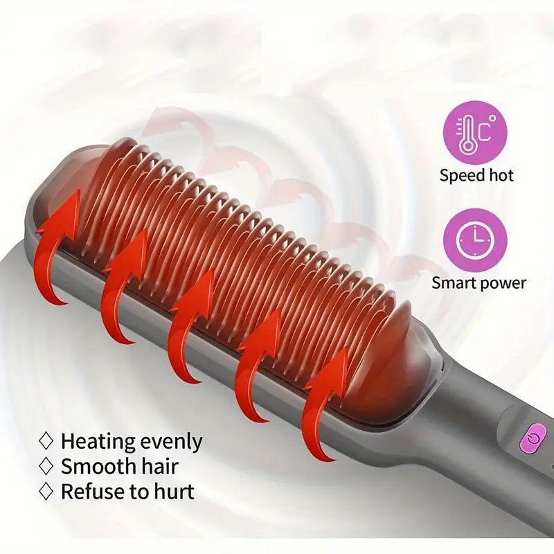 Best Electric Hair Straightener Brush | Portable mini hair straightener