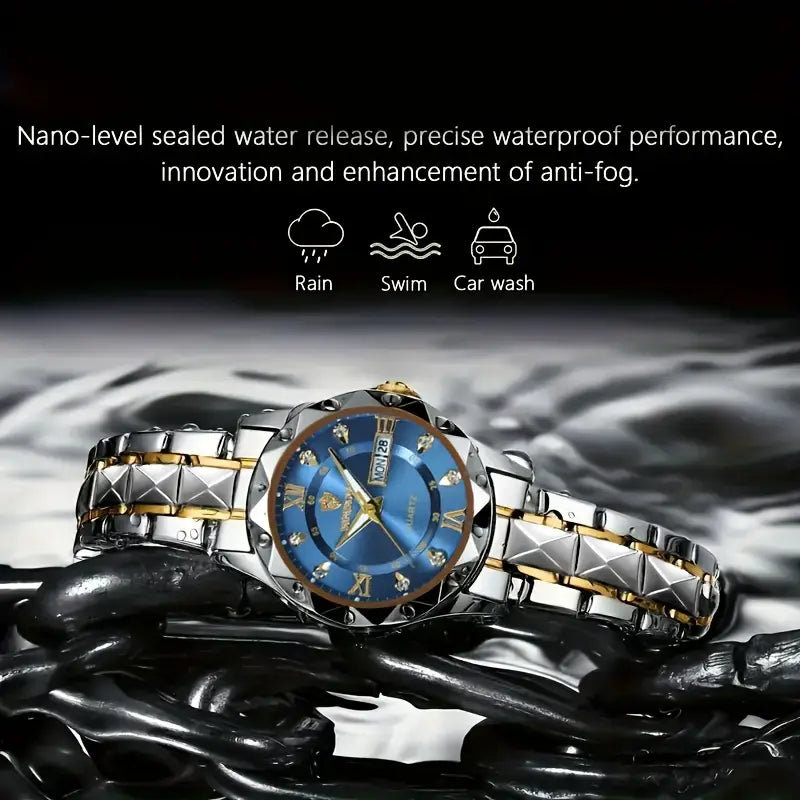 POEDAGAR Couple Watches – Quartz Luminous Waterproof Style