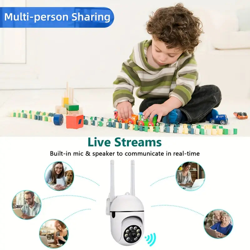 Best Wifi Smart Camera for Home | Wireless Security System Qata