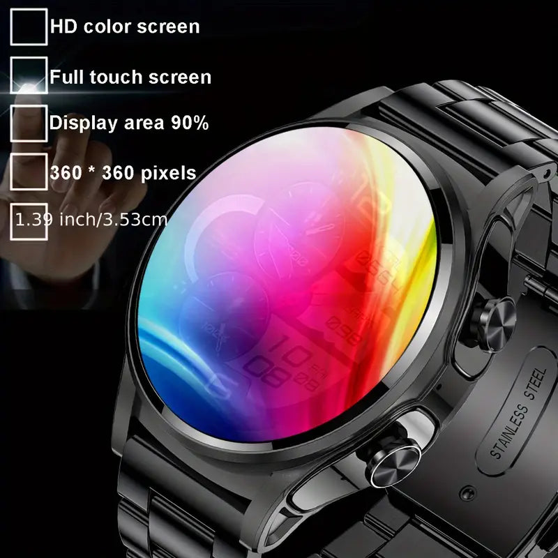 Smartwatch with TWS Earbuds - NFC Fitness Tracker