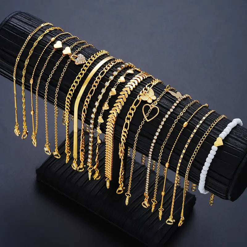Stylish Anklet Set Qatar | Women's Unique Ankle Jewelry