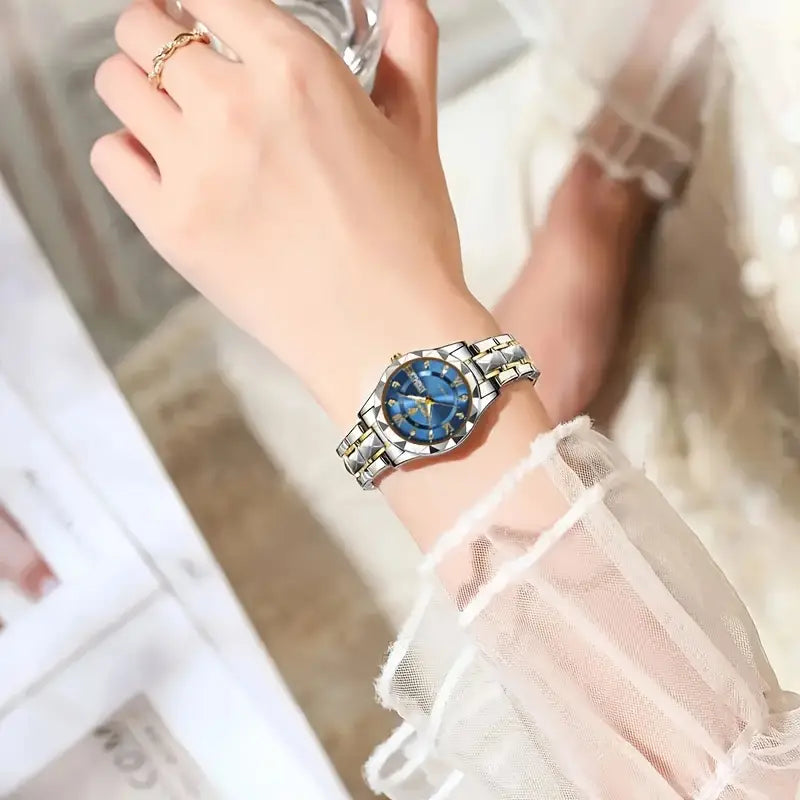 POEDAGAR Couple Watches – Quartz Luminous Waterproof Style