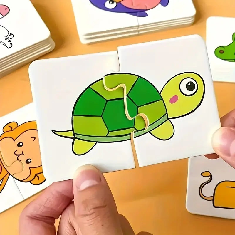 Baby learning cards – Animal & fruit matching toddler cards