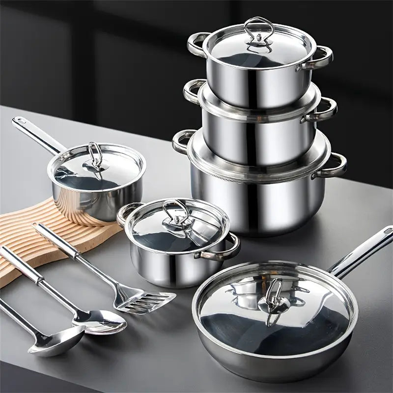 Stainless Steel Cookware Set - Best Cookware Set in Qatar