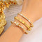 Elegant Stainless Steel Bracelet Set for Women