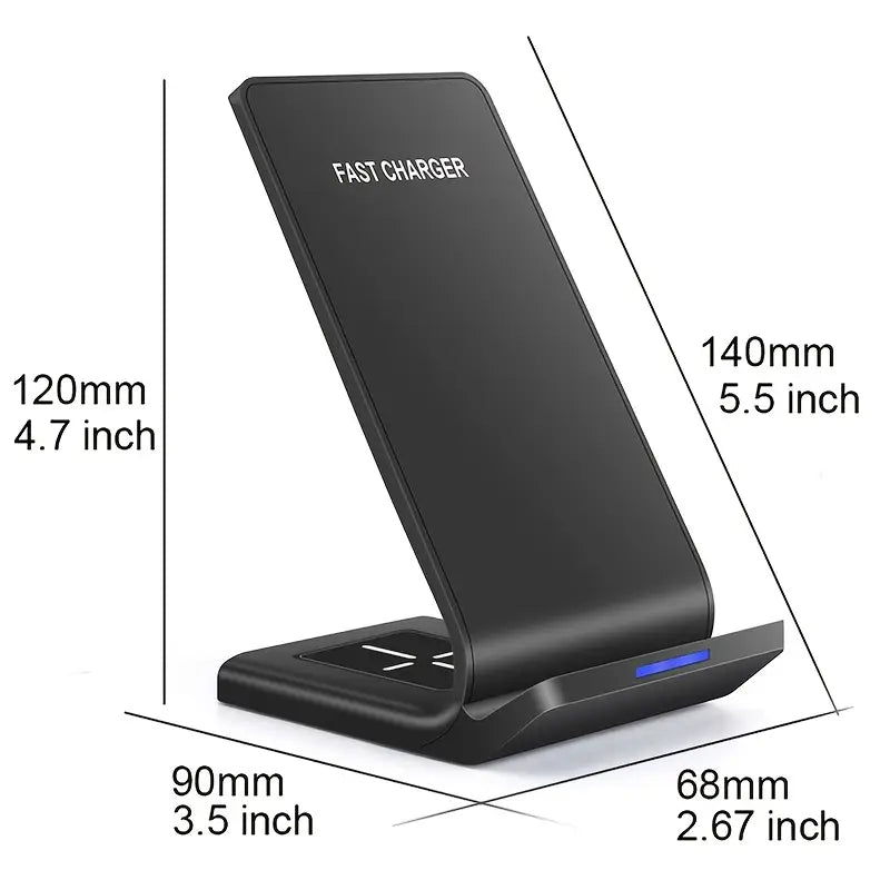 Wireless Charging Station Dual Fast Charger Stand for Devices