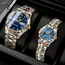 POEDAGAR Couple Watches – Quartz Luminous Waterproof Style