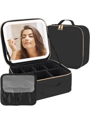 50% Off Travel Makeup Bag with LED Lighted Mirror - COD + Free Delivery