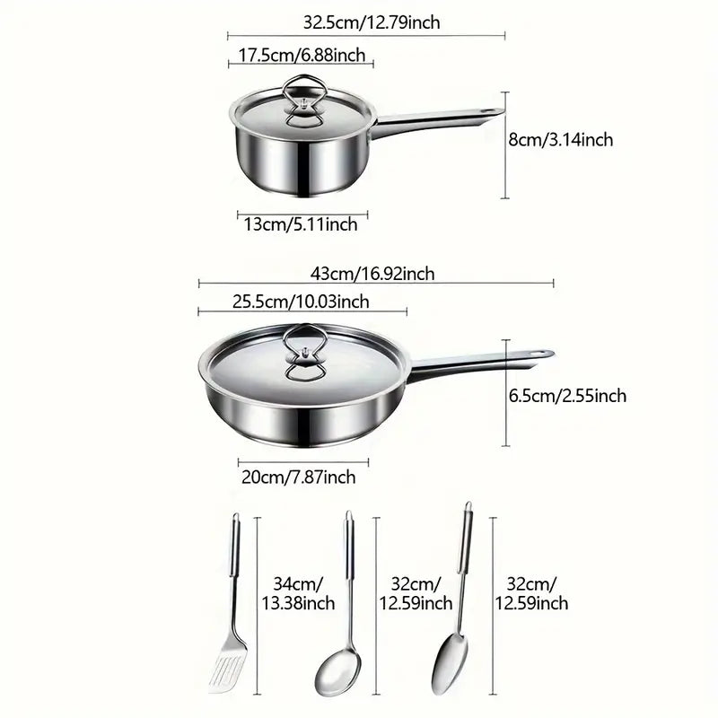 Stainless Steel Cookware Set - Best Cookware Set in Qatar