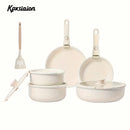 Nonstick Kitchen Cookware Set with Removable Handle
