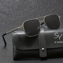 Mens Stainless Steel Glasses – Ultra Light & Square Frame for Men